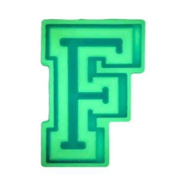 Imagem de Pingentes De Letras Do Alfabeto Que Brilham No Escuro Para Sandálias C