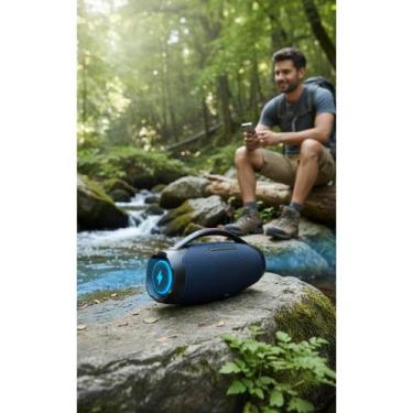 Imagem de Boombox 200W Potente 30h Bateria Bluetooth IP66 RGB - Congratulations 