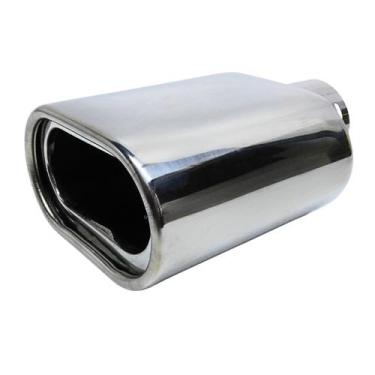 Imagem de Ponteira Inox 304 Escape Oval Retangular Grande 5 Polegadas - DSTAL