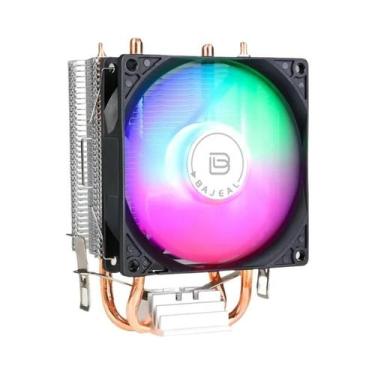 Imagem de Cooler De CPU Bajeal A200 Com Ventoinha Retroiluminada De 90mm, 2 Heat