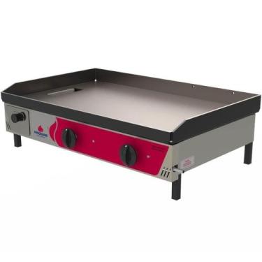 Imagem de Chapa Bifeteira Progás 80cm Pr800g Style Aço Inox A Gás Baixa Pressão 