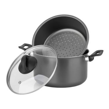Imagem de Panela de Cozimento a Vapor Cozivapor 3 em 1 Ø20cm TPC para Refeições Saudáveis em Alum...