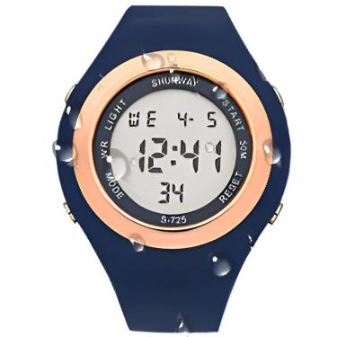 Imagem de Relógio Digital Masculino Esportivo Shunway S-725 Wr Preto - Tudo Em Caixa