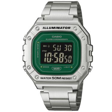 Imagem de Relógio CASIO masculino verde digital W-218HD-3AVDF