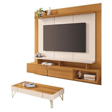 Imagem de Home Suspenso Zenith Cinamomo Off White com Mesa de Centro Cadenza Off