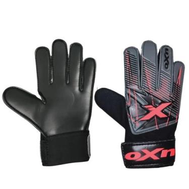 Imagem de Luva Goleiro Infantil Oxn Agilis - Grafite/Coral/Preto, 5