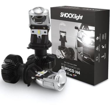 Imagem de Kit Conversão Led Elíptico 36W H4 6500K 5200 Lumens - SLL-H4EP - SHOCK