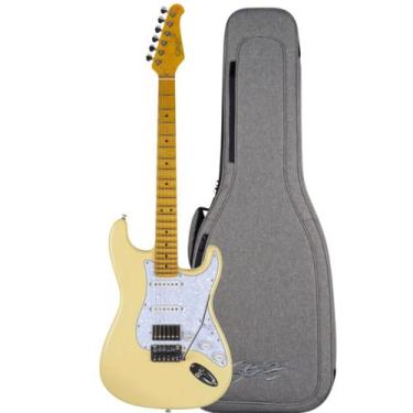 Imagem de Guitarra Seizi Vintage Budokan HSS Ozielzinho Rising Sun Cream