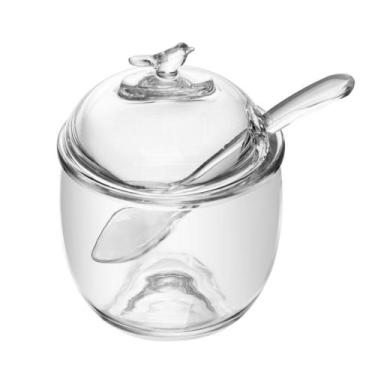 Imagem de Açucareiro de Vidro com Colher e Tampa Bird 150ml - Wolff