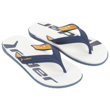 Imagem de Chinelo Rider RW Masculino Original 12224 37/44, Azul, Branco, Amarelo