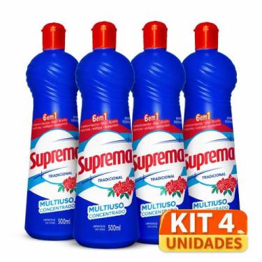 Imagem de 4 unidades Limpador Multiuso Desengordura Remove Manchas Perfumado Sup