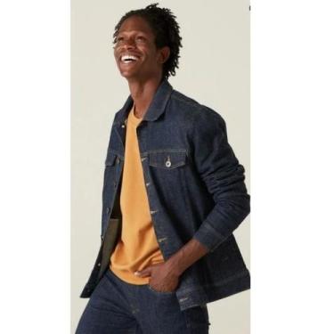 Imagem de Jaqueta Tradicional Jeans Masculina Malwee Ref. 93153, Azul, G