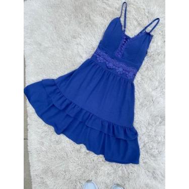 Imagem de Vestido feminino M - Blessed, Azul, M