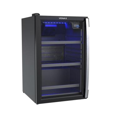 Imagem de Cervejeira Expositora Venax EXPVQBL100PI 100L Porta de Vidro Duplo Preto Blue Light 220V