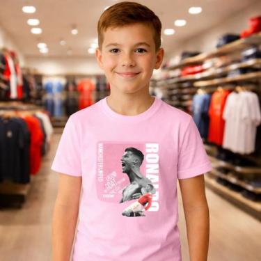 Imagem de Camiseta juvenil Jogador Cristiano Ronaldo Futebol CR7 Robozão Infanti