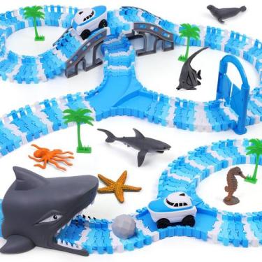 Imagem de TGJH Pista de Corrida Flexível com Tema Oceano 240+ Peças