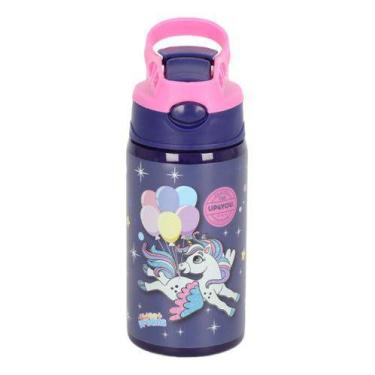Imagem de Garrafa Infantil Original Up4you Unicórnio Aço Inox 500ml - Luxcel