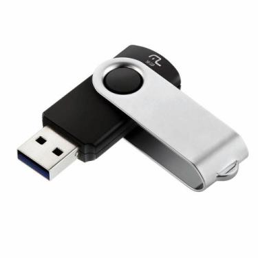 Imagem de Pendrive usb 3.0 twist preto 16gb multilaser