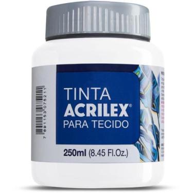 Imagem de Tinta para Tecido Fosca 250ML Branco PCT.C/03 - Acrilex