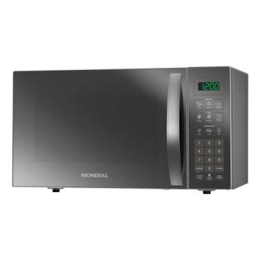Imagem de Microondas Bancada 34l Cinza Espelhado 127v 1400 W - Mondial, Cinza, 1