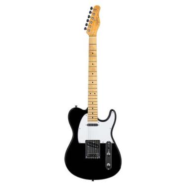 Imagem de Guitarra 2S Escala Clara Tagima TW-55 BK