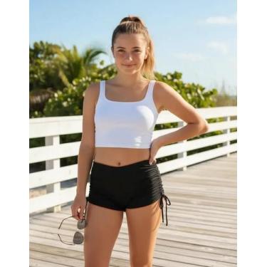 Imagem de Shorts Bionda Sunquíni Juvenil Calcinha Moda Praia Regulagem Sunga Fem