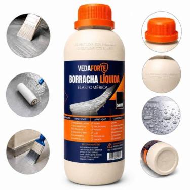 Imagem de Borracha Líquida Vedaforte 500ml Impermeabilizante Elastomérico - Veda