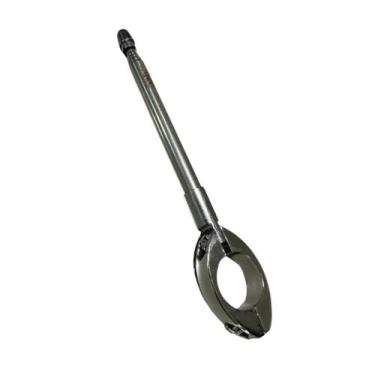 Imagem de Antena Corta Pipa Moto Retrátil Aço Inox Guidão - Atec, Cromada/Inox