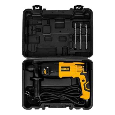 Imagem de Martelete Perfurador E Rompedor 750W Denzel, Preto, Amarelo, 110V