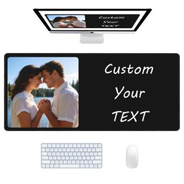 Imagem de Mouse pad personalizado grande Pojuorv 80 x 30 cm impermeável