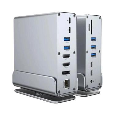 Imagem de Estação De Docking USB C 15 Em 1 Com Triplo Monitor HDMI 4K60Hz RJ45 1