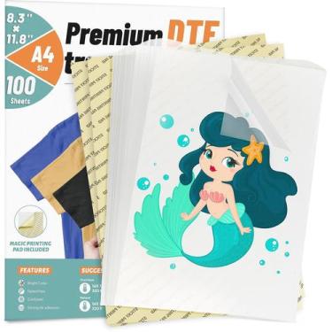 Imagem de Filme de Transferência DTF KASYU 100 Folhas 21x30 cm A4