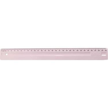 Imagem de Régua de Poliestireno Serena 30CM Rosa Pastel Caixa com 24 - Dello