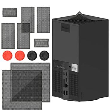 Imagem de TwiHill A rede anti-poeira host é adequada para Xbox Series X, rede de proteção de rede anti-poeira de em PVC, tampa protetora contra poeira acessória XBOX (2 conjuntos)