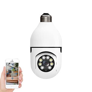 Imagem de WANYANG Câmera de Segurança WiFi, 1080P Câmera de Base E27 com Visão Noturna Infravermelha intercomunicador bidirecional, Camera Vigilancia para Celular Android/IOS Controle Remoto por APP