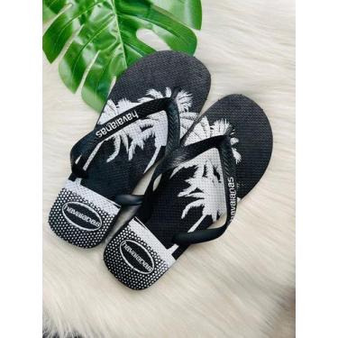 Imagem de Chinelo Modelo Havaianas Paisagem Preto Tamanho 41/42