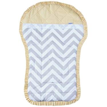 Imagem de Biramar Baby Brooklyn Chevron Capa para Carrinho de Bebê, Cinza/Amarelo, 1 x 74 x 36 cm