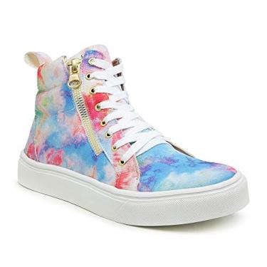 Imagem de Tenis Bota Plataforma para Academia Feminina Cano Longo e Ziper GUGI BW Cor:Colorido;Tamanho:40;Gênero:Feminino