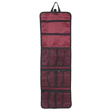 Imagem de Keenso Bolsa de armazenamento para equipamentos de escalada, bolsa de armazenamento de equipamento de montanhismo, roxo, vermelho, de nylon, para ambientes externos, escalada, gelo,