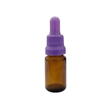 Imagem de Frasco de Vidro Âmbar 10ml conta gotas (20 Pecas) Cor:Lilás