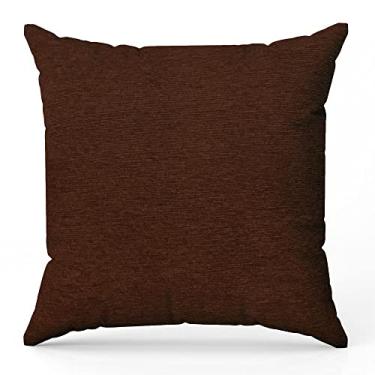 Imagem de Kit 2 capas de almofada Jacquard liso marrom 40 x 40