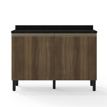 Imagem de Balcão Duplo Bartira Jaspe com 2 Portas e 1 Prateleira - 120,1cm de largura