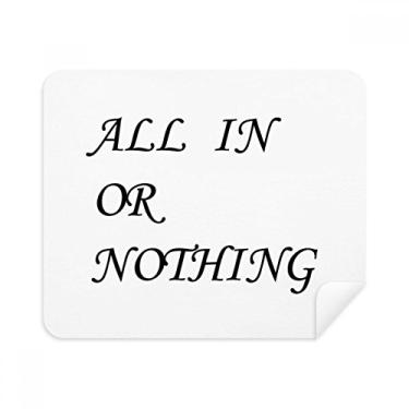 Imagem de All in Or Nothing — Pano de limpeza de tela 2 peças de tecido de camurça