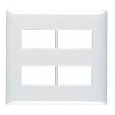 Imagem de Placa 4 Módulos 4x4 Thesi Up Branca M9P4