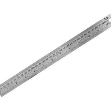 Imagem de Régua De Aço Inoxidável 300 Mm 12`` - Eda 2Jh