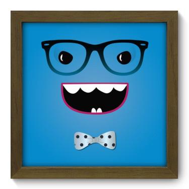 Imagem de Quadro Decorativo - Rosto Azul - 22cm x 22cm - 035