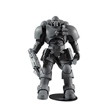 Imagem de McFarlane Brinquedo Warhammer 40.000 Space Marine Reiver (à prova de artista) com lançador de grafite e base de 18 cm