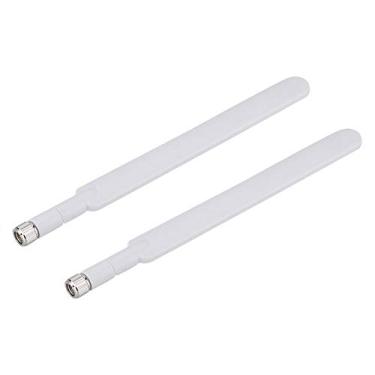 Imagem de Antena de roteador para HUAWEI, 2 peças 4G LTE antena de banda completa para roteador HUAWEI B310/B593/B315s/E5186s CPE, Branco