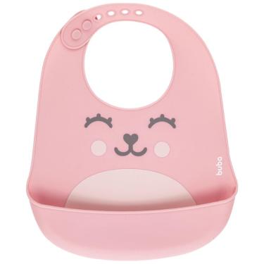 Imagem de Babador Gumy Buba Silicone com Pega Migalhas - Rosa