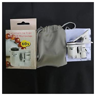 Imagem de Kit de acessórios para microscópio 60X microscópio tipo microscópio para telefone celular